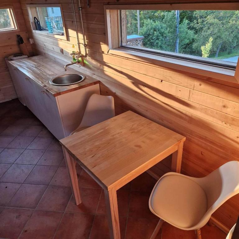 Posezení v ubytování Bellvue Apartment