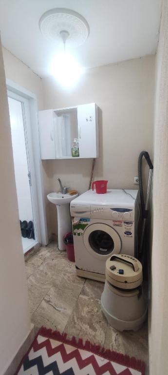 Koupelna v ubytování Levent Home