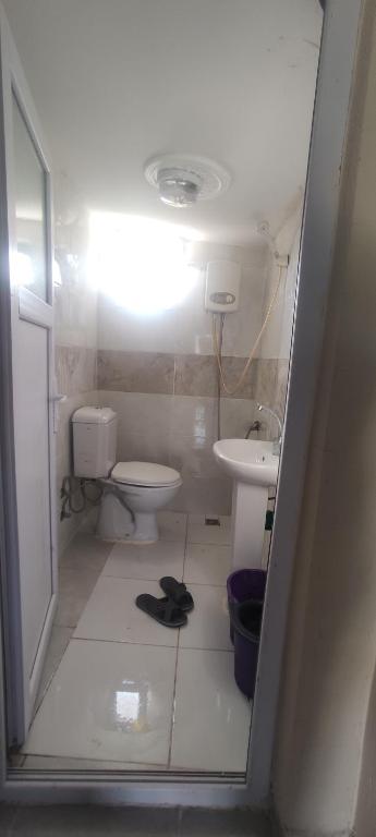 Koupelna v ubytování Levent Home