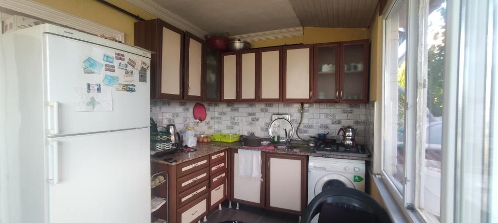 Kuchyň nebo kuchyňský kout v ubytování Levent Home