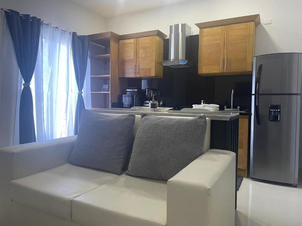Kuchyň nebo kuchyňský kout v ubytování Gaia Residence Deluxe