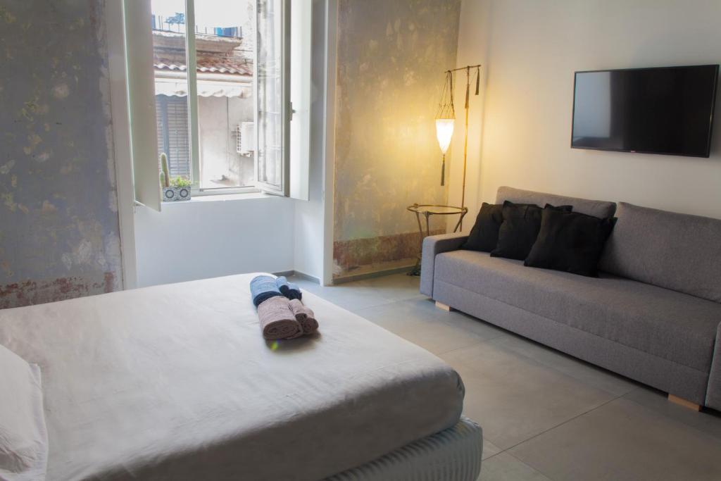 Postel nebo postele na pokoji v ubytování Casa Pupetta
