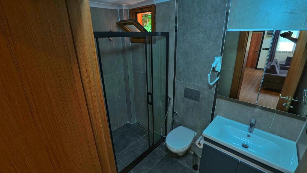 Koupelna v ubytování Vadi Bungalow