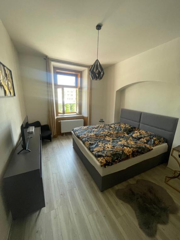 Postel nebo postele na pokoji v ubytování Apartmán 184 - Vysoké Mýto