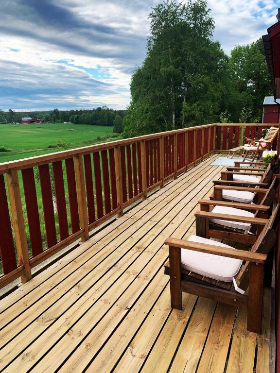 Balkón nebo terasa v ubytování Haga betong