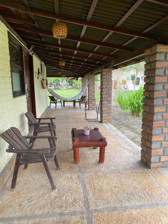 Patio nebo venkovní prostory v ubytování Pousada Sitio Parque dos Lençóis