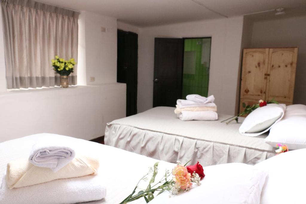 Postel nebo postele na pokoji v ubytování Millas House Cusco