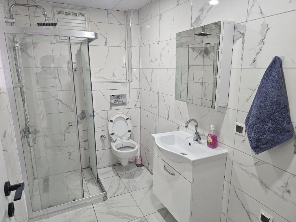 Koupelna v ubytování Yaşam Apart