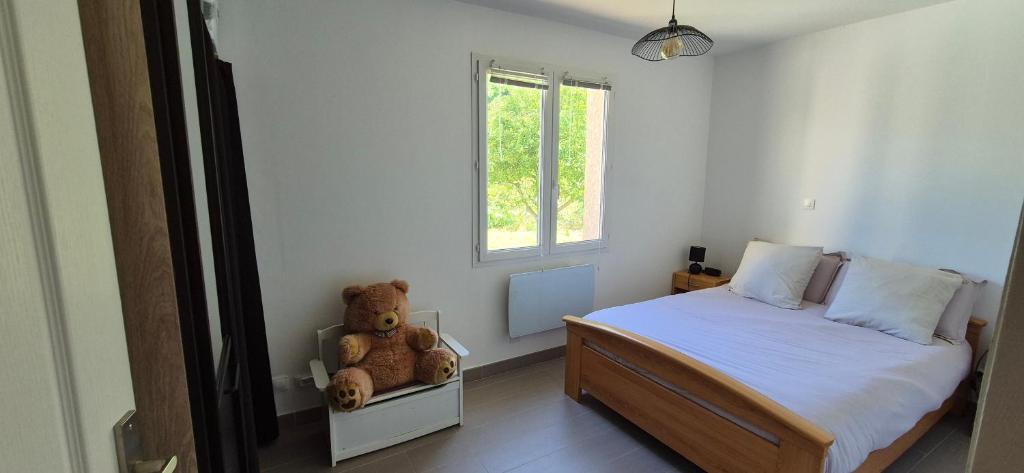 Postel nebo postele na pokoji v ubytování "L'appart Idéal"