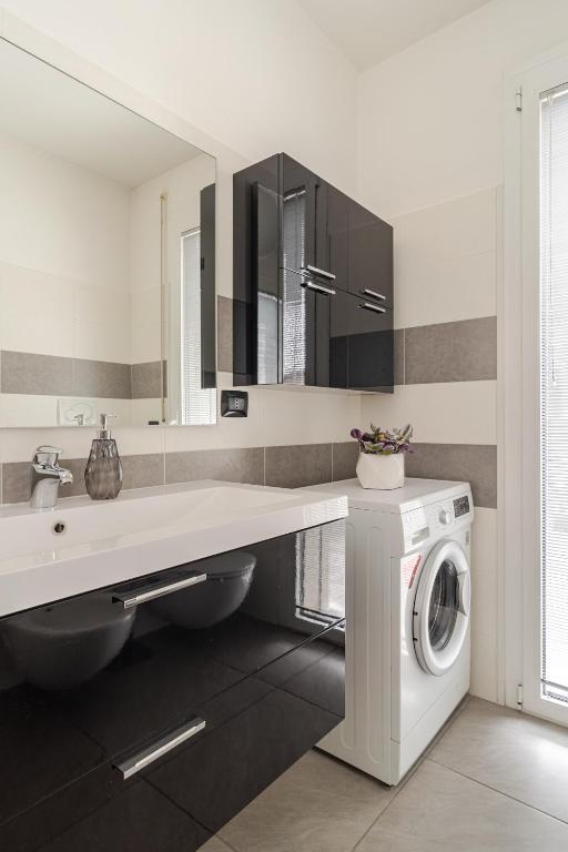 Kuchyň nebo kuchyňský kout v ubytování Dalmine Luxury Suite