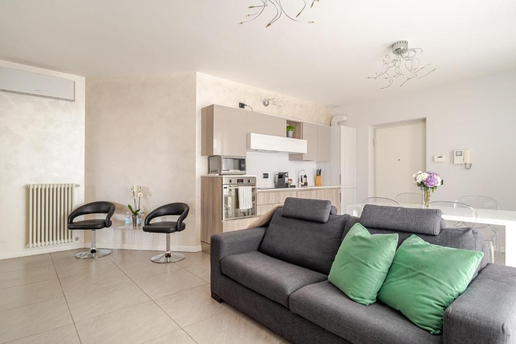 Kuchyň nebo kuchyňský kout v ubytování Dalmine Luxury Suite