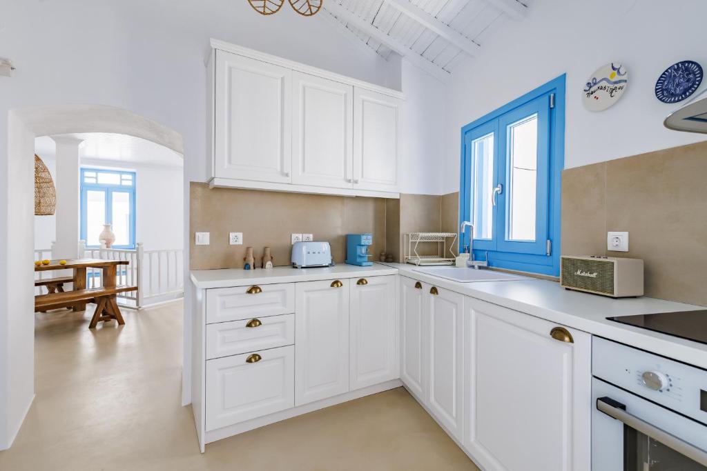 Kuchyň nebo kuchyňský kout v ubytování Maison Mariel Skopelos