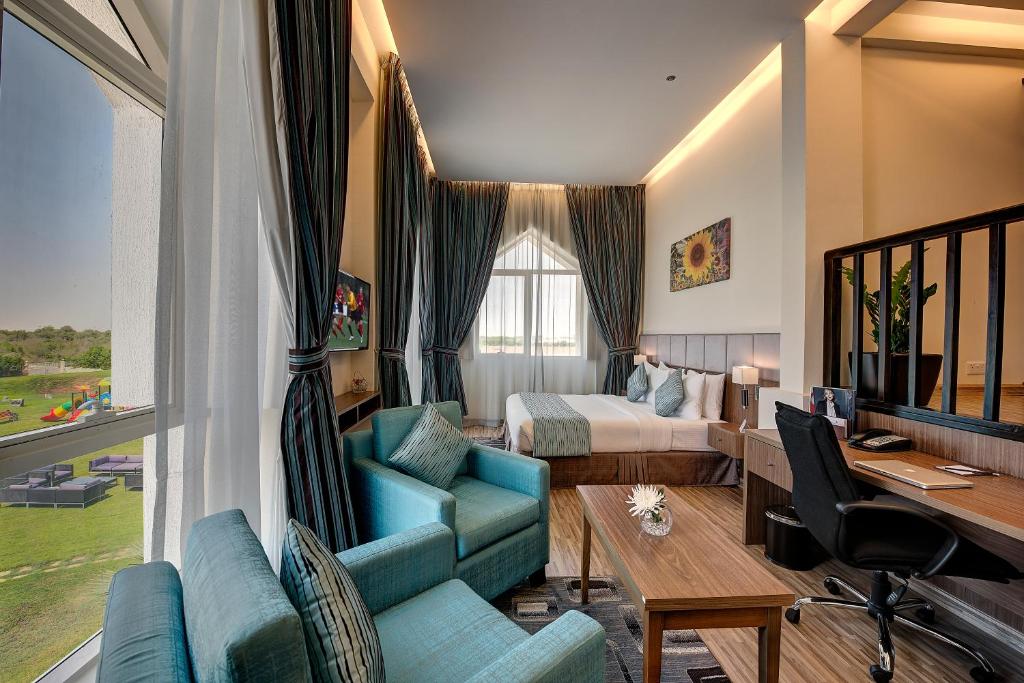 TV a/nebo společenská místnost v ubytování Western Hotel - Ghayathi