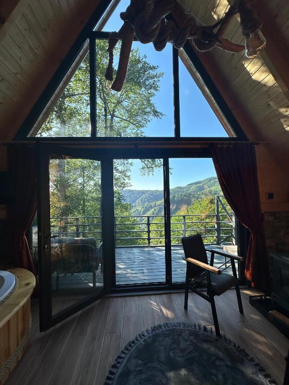 Nespecifikovaný výhled na hory nebo výhled na hory při pohledu z bed and breakfast