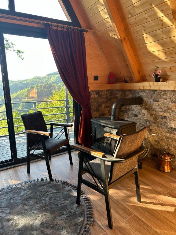 Nespecifikovaný výhled na hory nebo výhled na hory při pohledu z bed and breakfast