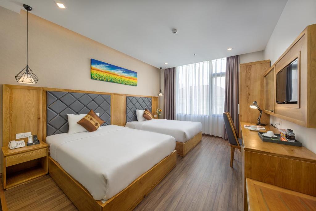 Phòng Premier 2 Giường Đơn Nhìn ra cảnh Thành phố