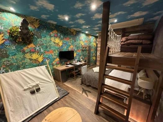 Postel nebo postele na pokoji v ubytování Hotel cooju Fukui