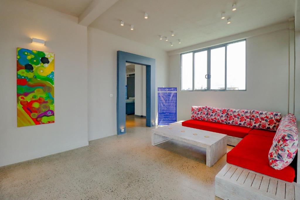 Posezení v ubytování Wonmi Residency