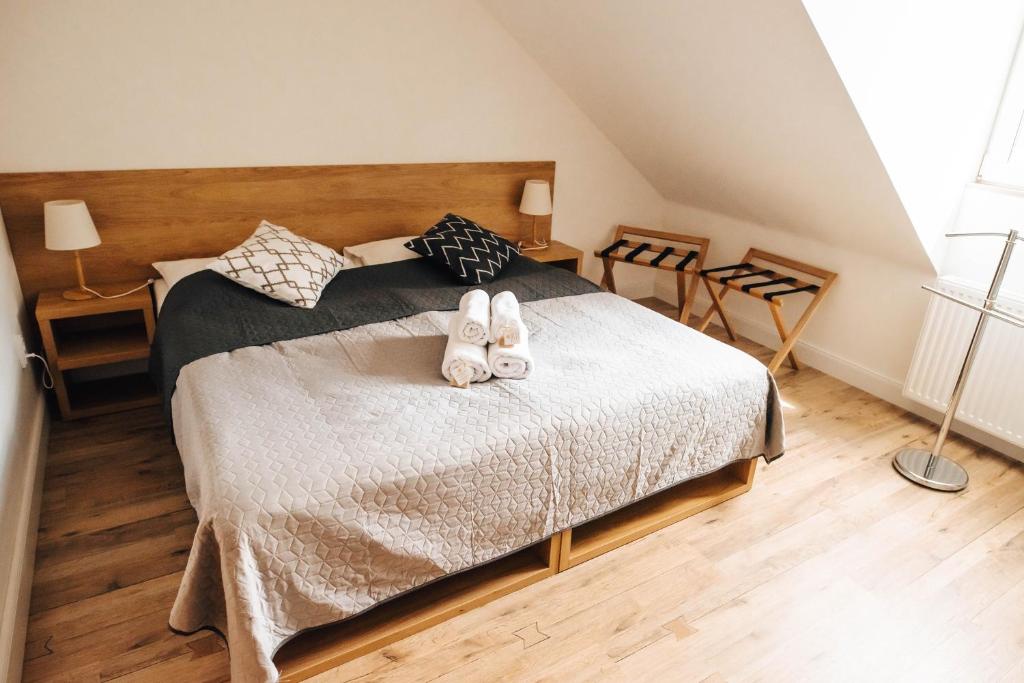 Postel nebo postele na pokoji v ubytování Hotel Forea