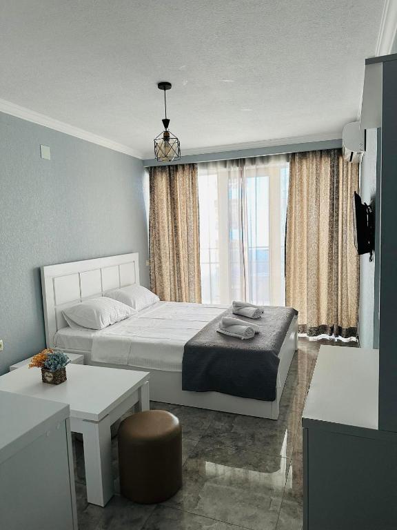 Postel nebo postele na pokoji v ubytování sea view rooms in Batumi