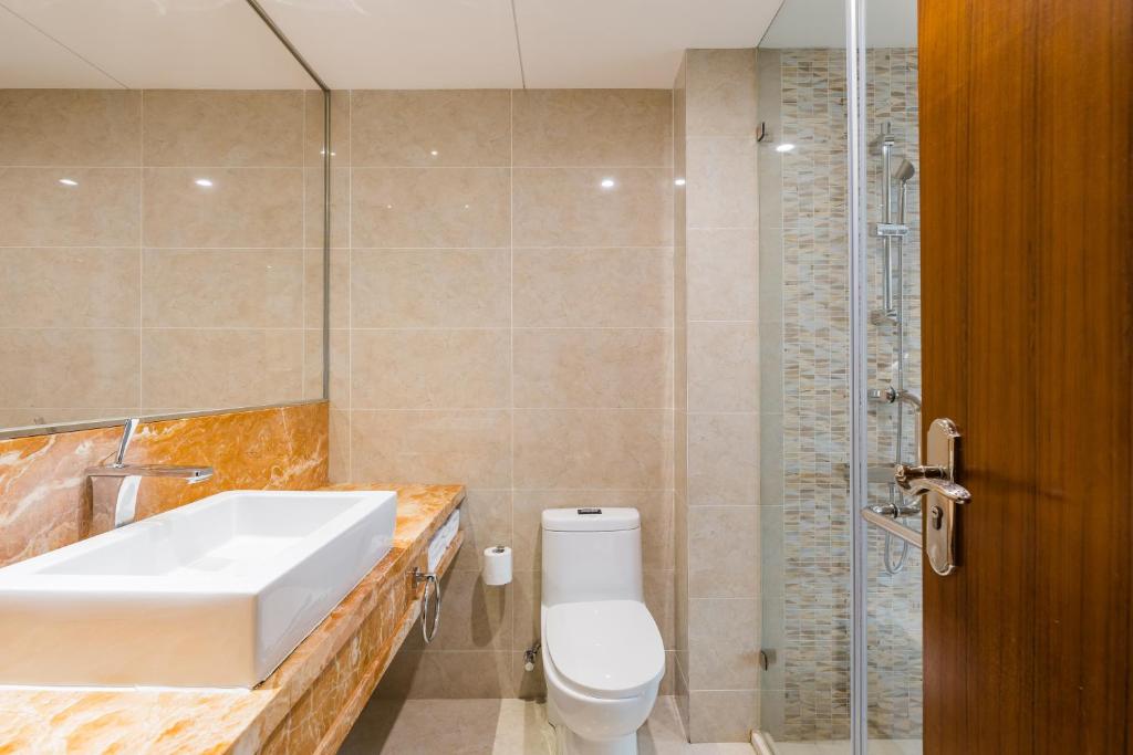 Koupelna v ubytování Maixinge Boutique Hotel Chuansha Branch