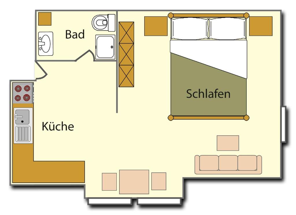 Půdorys ubytování Haus Edelsbergblick