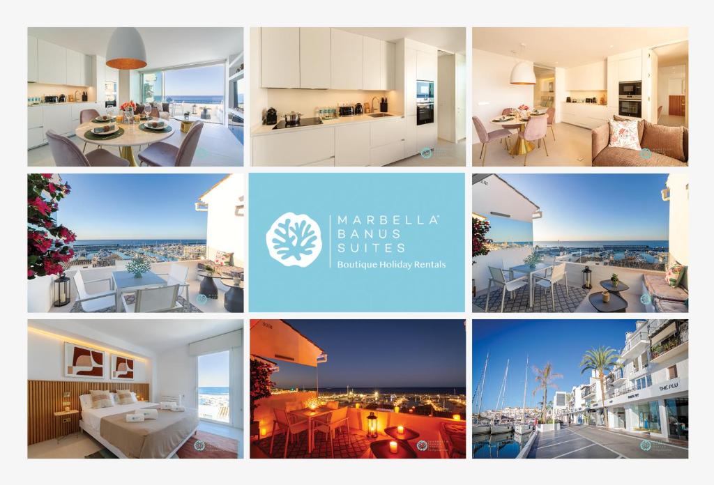 MARBELLA BANUS SUITES - Brand New Exclusive Puerto Banús Port Seafront Apartment - 2BR - 2BA - Outdoor Terrace - Spectacular Mediterranean Views - Heart of Puerto Banús Marina - Steps from El Corte Ing Luxury Shopping