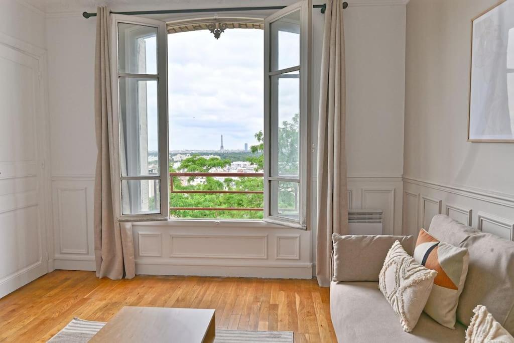 Posezení v ubytování Appartement Vue panoramique sur la capitale
