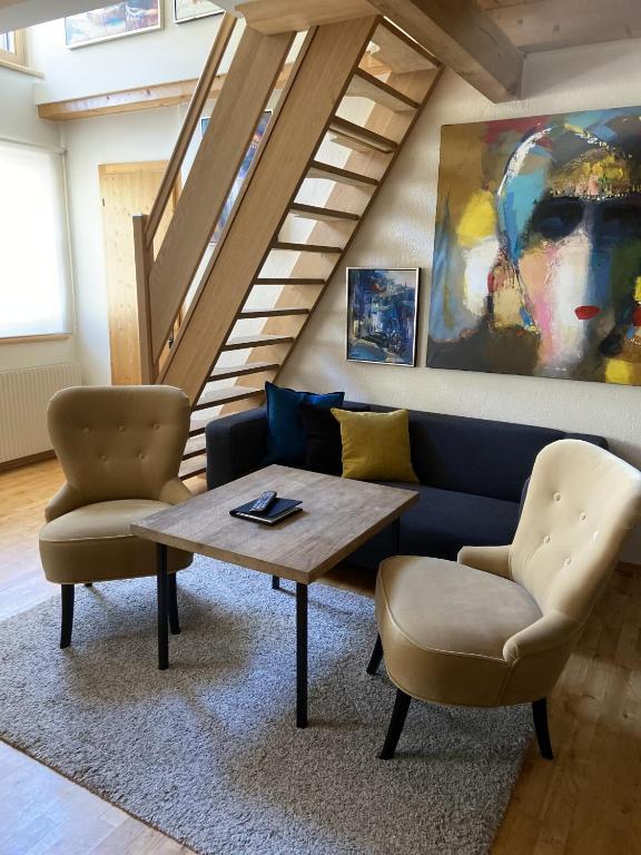 A seating area at Parseierblick