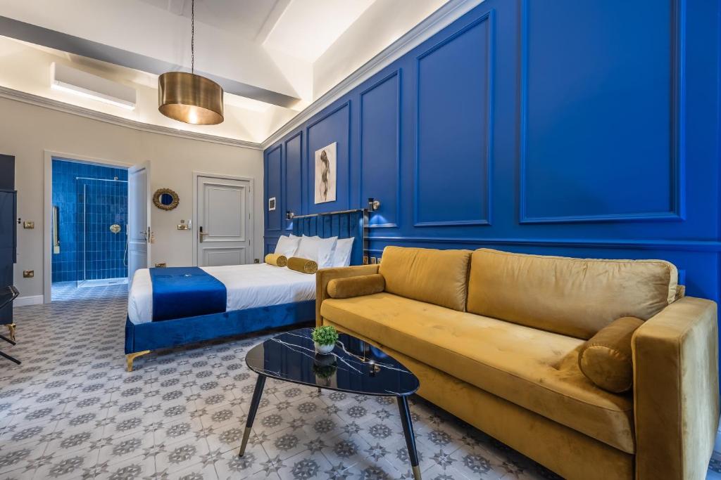 Postel nebo postele na pokoji v ubytování Maison Medina Malta