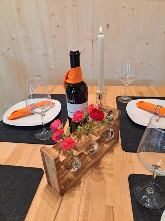 Nápoje v ubytování Ferienhaus und Ferienappartements Brunner