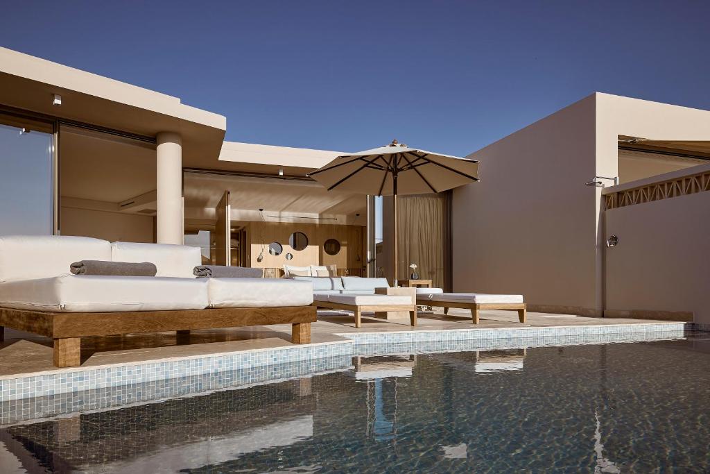 St. Nicolas Bay Resort Hotel & Villas - Olives & Sea 3 Bedroom Villa Private Pool Harbor View/Sea View
