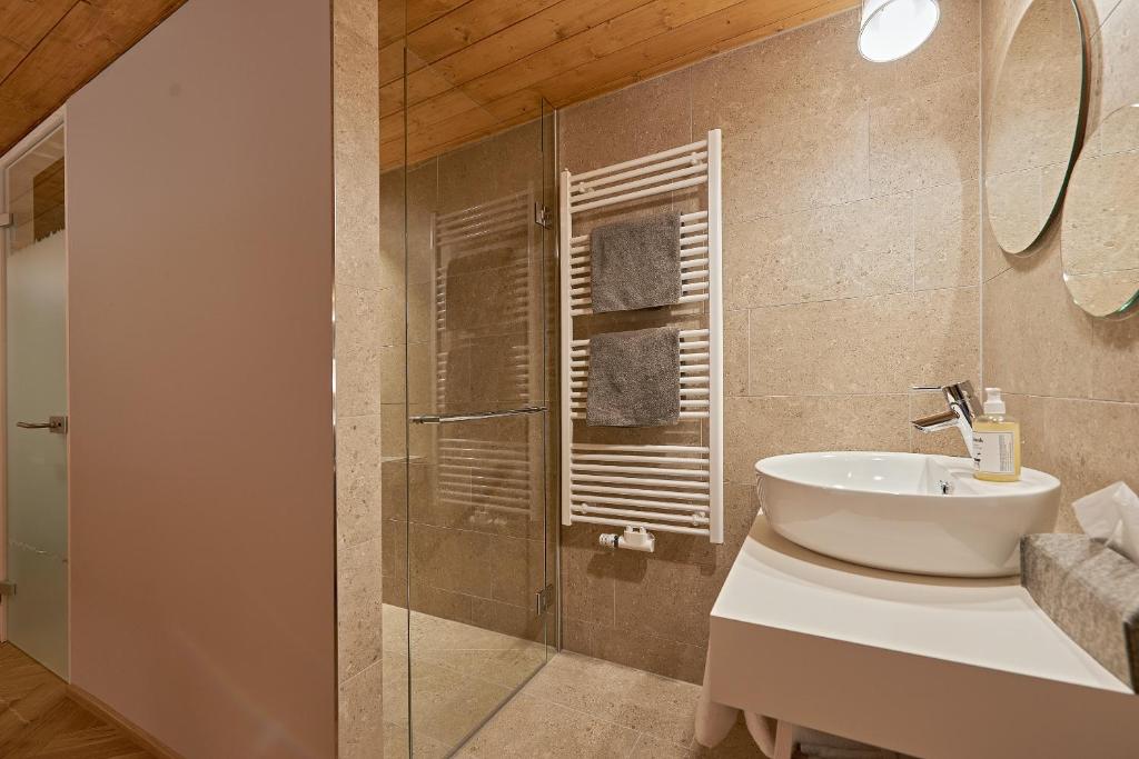 Koupelna v ubytování Hotel Rössle