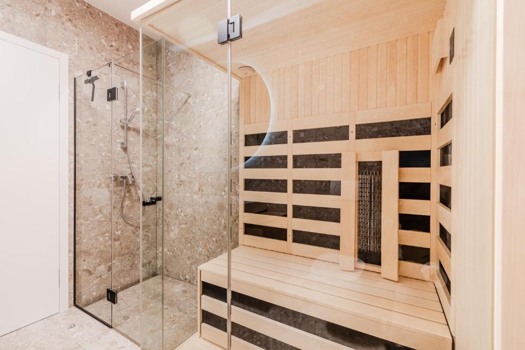 Koupelna v ubytování Apartment Hajdi with Sauna & Garage