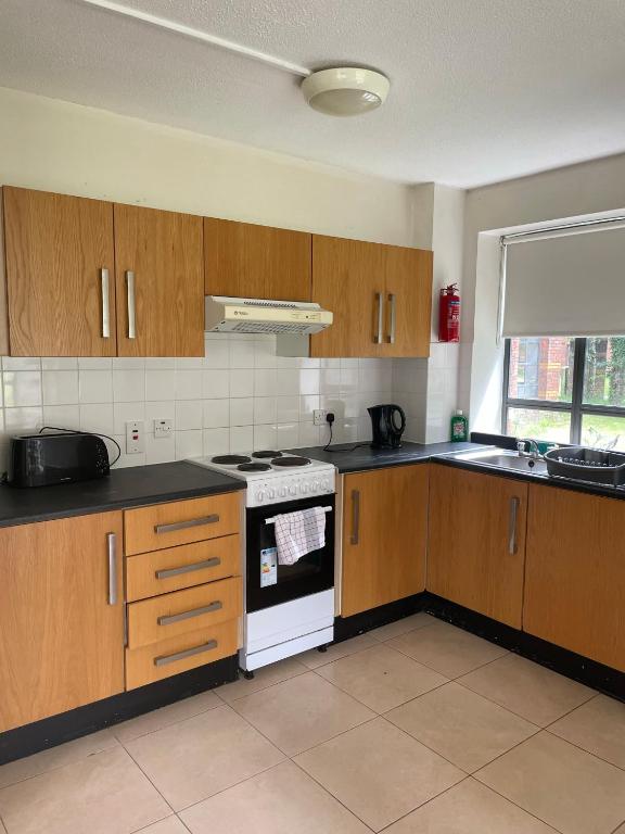 Kuchyň nebo kuchyňský kout v ubytování Maynooth Campus Apartments