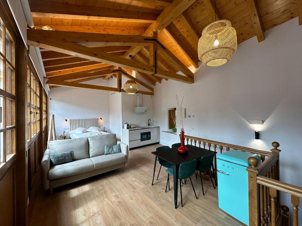 Kuchyň nebo kuchyňský kout v ubytování Loben Casona del Deva