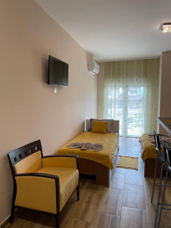 TV a/nebo společenská místnost v ubytování Apartmani Andrijana