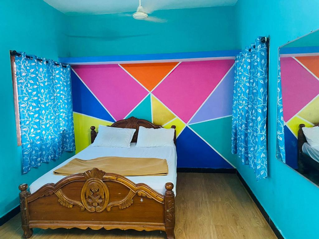Postel nebo postele na pokoji v ubytování Bamboo Holiday Resort & Homestay Yercaud