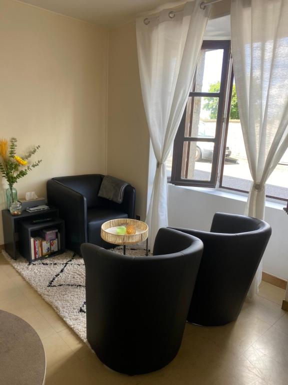Χώρος καθιστικού στο Confortable et agréable T1 n 2