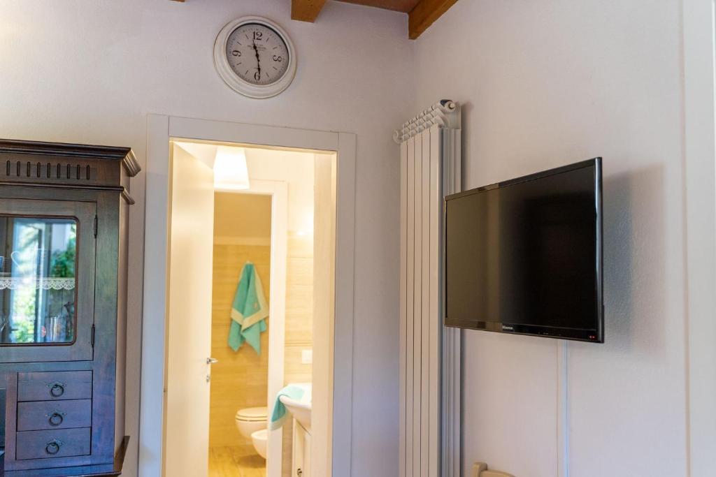 TV a/nebo společenská místnost v ubytování Marina