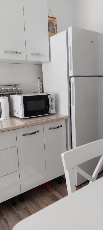 Kuchyň nebo kuchyňský kout v ubytování Casa Astilean