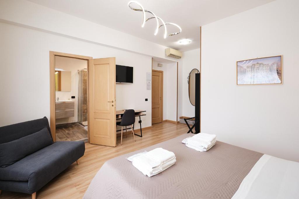 Letto o letti in una camera di Il Pontefice Luxury