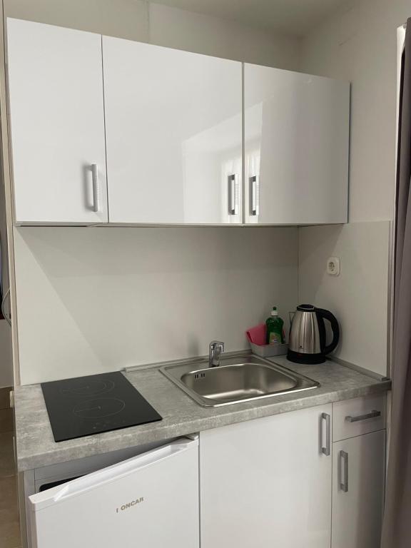 Kuchyňa alebo kuchynka v ubytovaní Apartman Pundinica