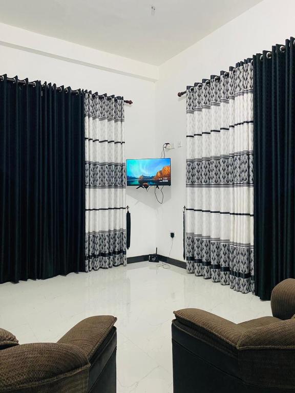 TV a/nebo společenská místnost v ubytování Windy Villa
