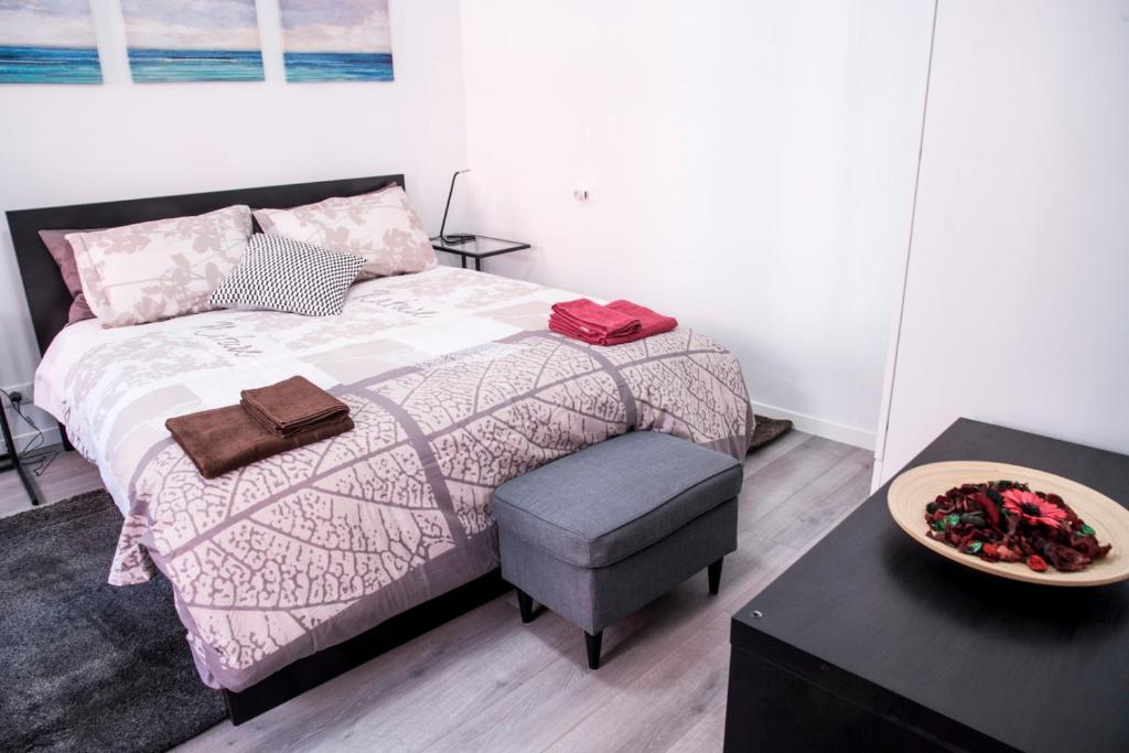 Postel nebo postele na pokoji v ubytování Corte Zappa Venice