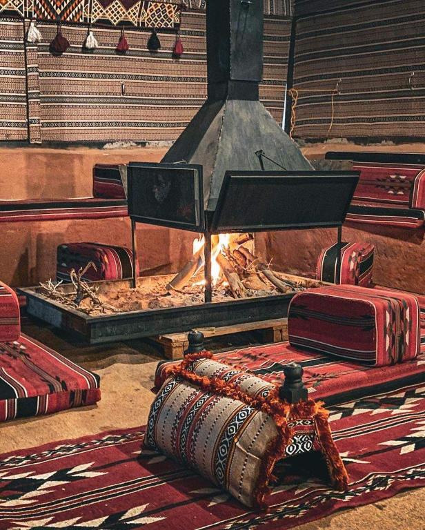 Posezení v ubytování Luxury Bedouin camp