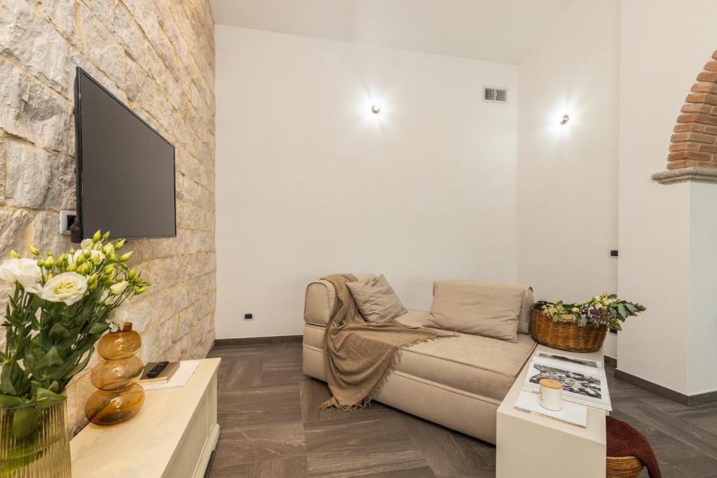 Posezení v ubytování Loft Rooms I Cinque Mori