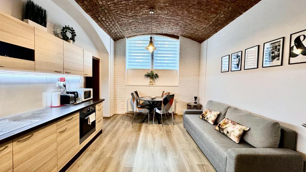 Kuchyňa alebo kuchynka v ubytovaní Residence Dobrovskeho 30