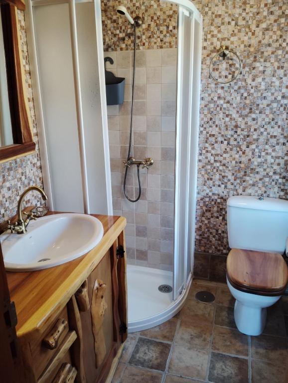 Kúpeľňa v ubytovaní Casa Vieito