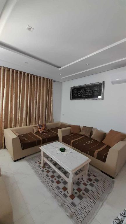 Posezení v ubytování Appartement Kelibia